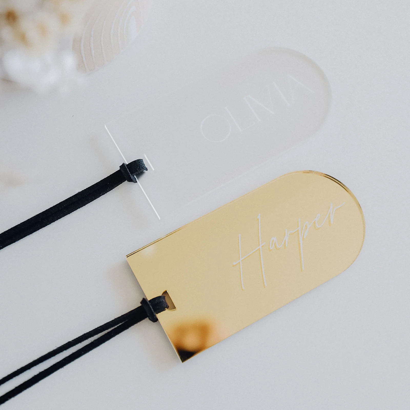 Arch Acrylic Wedding Place Card Luggage Tag Table Number Card Blank Acrylic Name Plate Seating Chart Card Sign for Party Banquet - Image 5