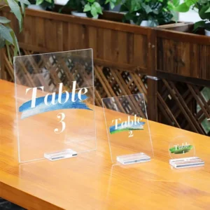 New Desktop Decoration Paper Clamp Picture Cards Display Stand Table Numbers Holder Acrylic Sign Holder Place Card Clamps Stand