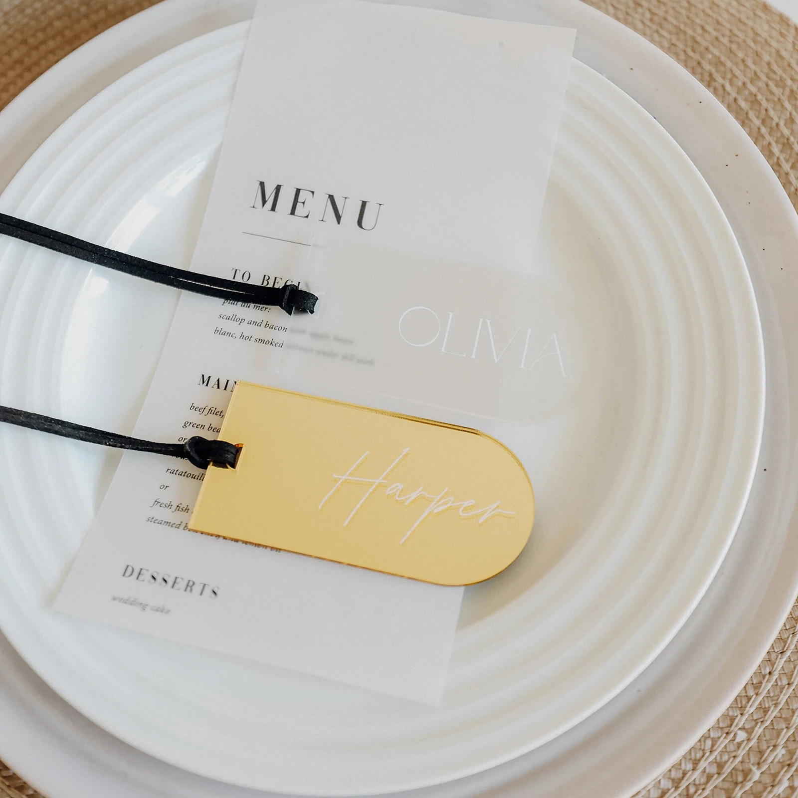 Arch Acrylic Wedding Place Card Luggage Tag Table Number Card Blank Acrylic Name Plate Seating Chart Card Sign for Party Banquet - Image 4